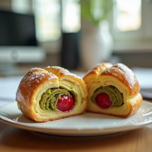 Woosteri Développement -
Feuilleté Griotte Pistache