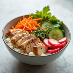 Woosteri Développement - 
Poké Riz Poulet  