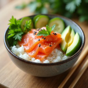 Woosteri Développement - 
Poké Riz Saumon  